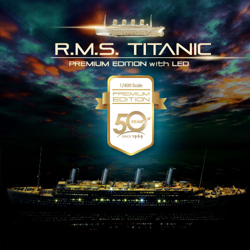 Academy 1/400 RMS Titanic Premium Edition 0283 of 2000 Model W/ LED # 14226 for sale online 